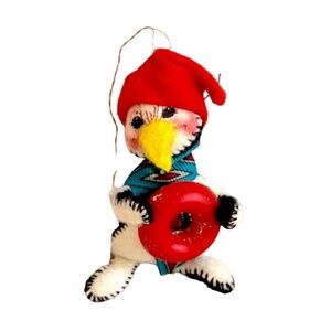 Vintage Annalee‎ 1999 Penguin Christmas Ornament